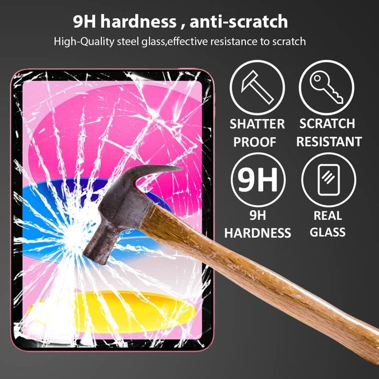 Full Coverage Tempered Glass for iPad 10.9