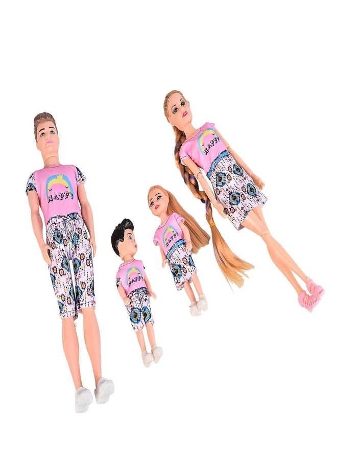 Family Doll Set - Set of 4 for Girls