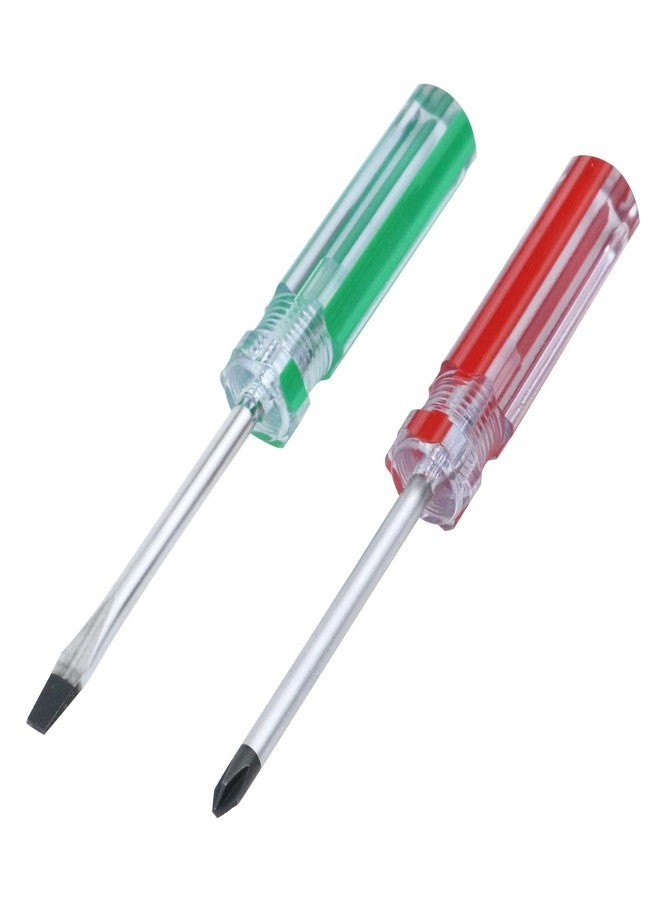 Antrader Magnetic Screwdriver Slotted and Phillips Screwdriver (2 Pcs)