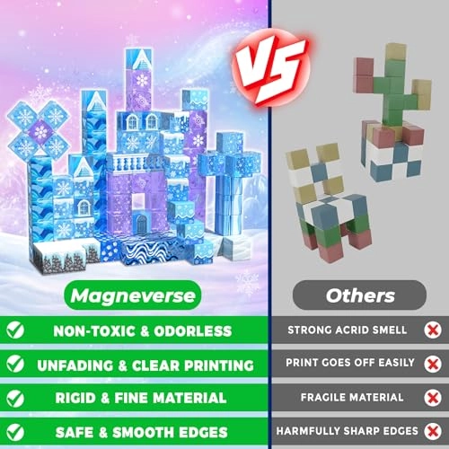 Magnetic Blocks - Blue Princess 100pcs