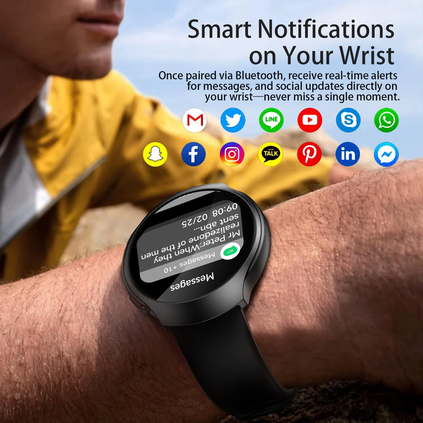 Smart Watch Metal GPS