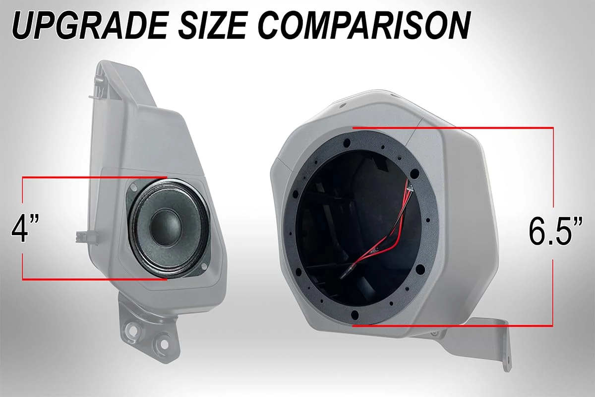 BR-B65U - 2021-2023 4-Door Ford Bronco Rear Speaker Pod (Unloaded)