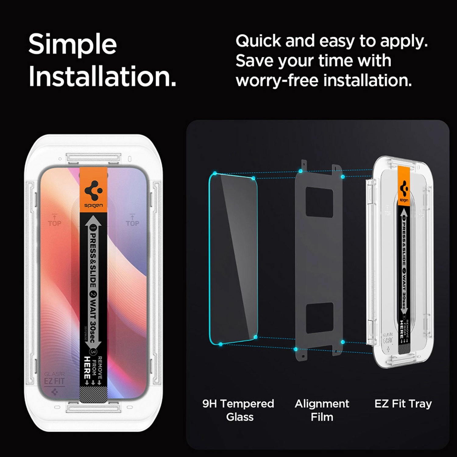 Clear Tempered Glass Screen Protector for iPhone 16 Pro