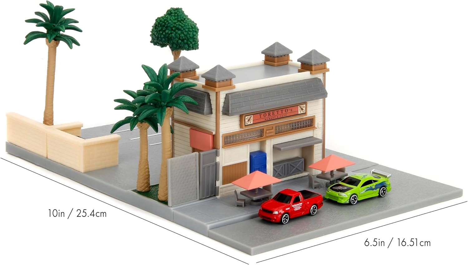 Jada Toretto's Market & Cafe + Nano Vehicles - 1.65" 2pcs