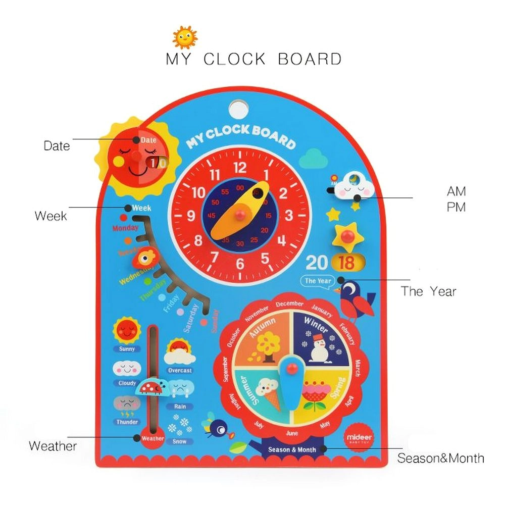 Clock Board - 3 + 1 pieces
