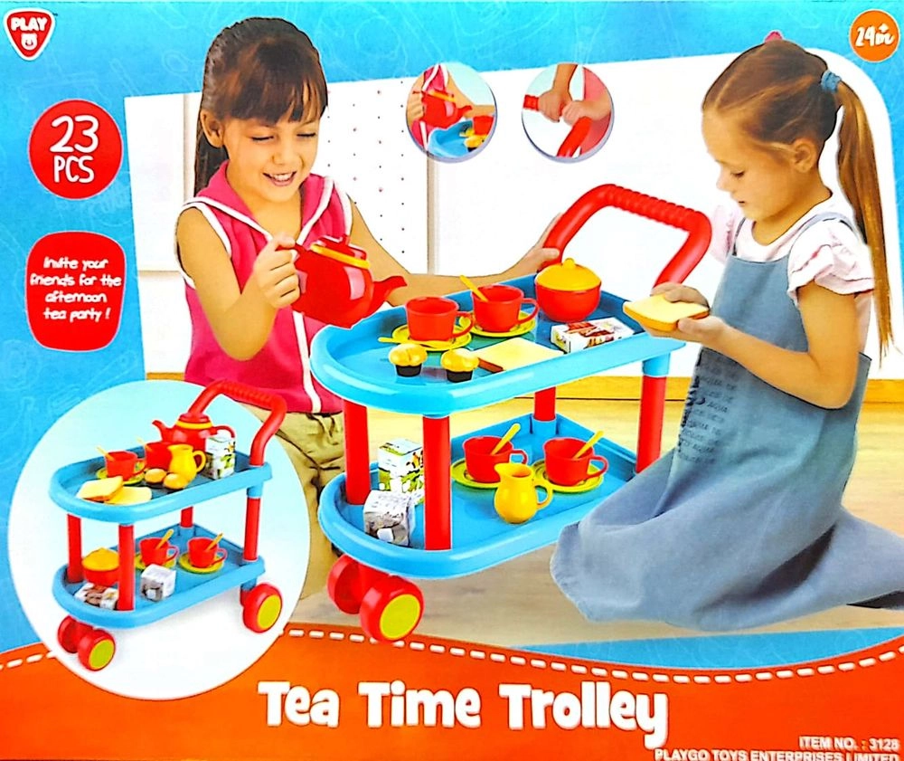 Tea Time Trolley Toy Set - 23 pcs (2169971-3128)