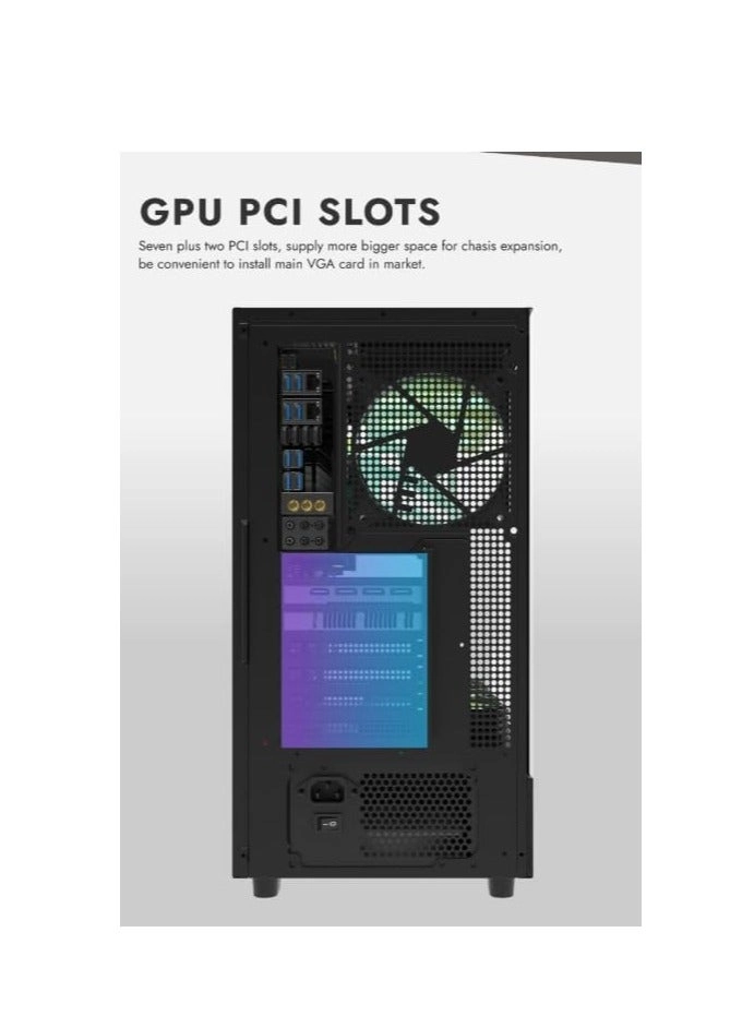 DPX90 - Tempered Glass Panels Mid Tower