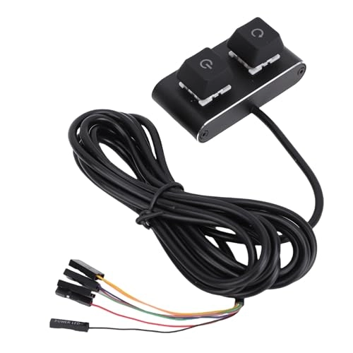 PC Power Switch - 2M Red Mechanical RGB