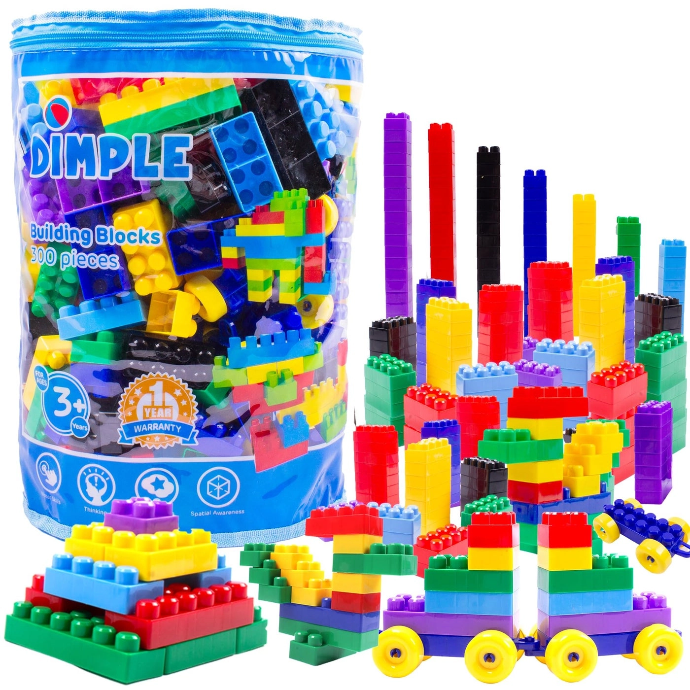 Dimple Building Blocks - 300 pcs