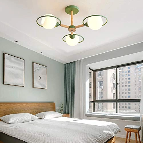 Farmhouse Wood Oak Chandelier