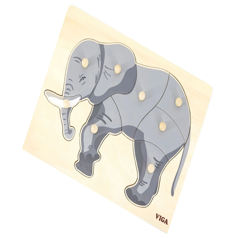 Wooden Puzzle Elephant - 3+ 9 pieces