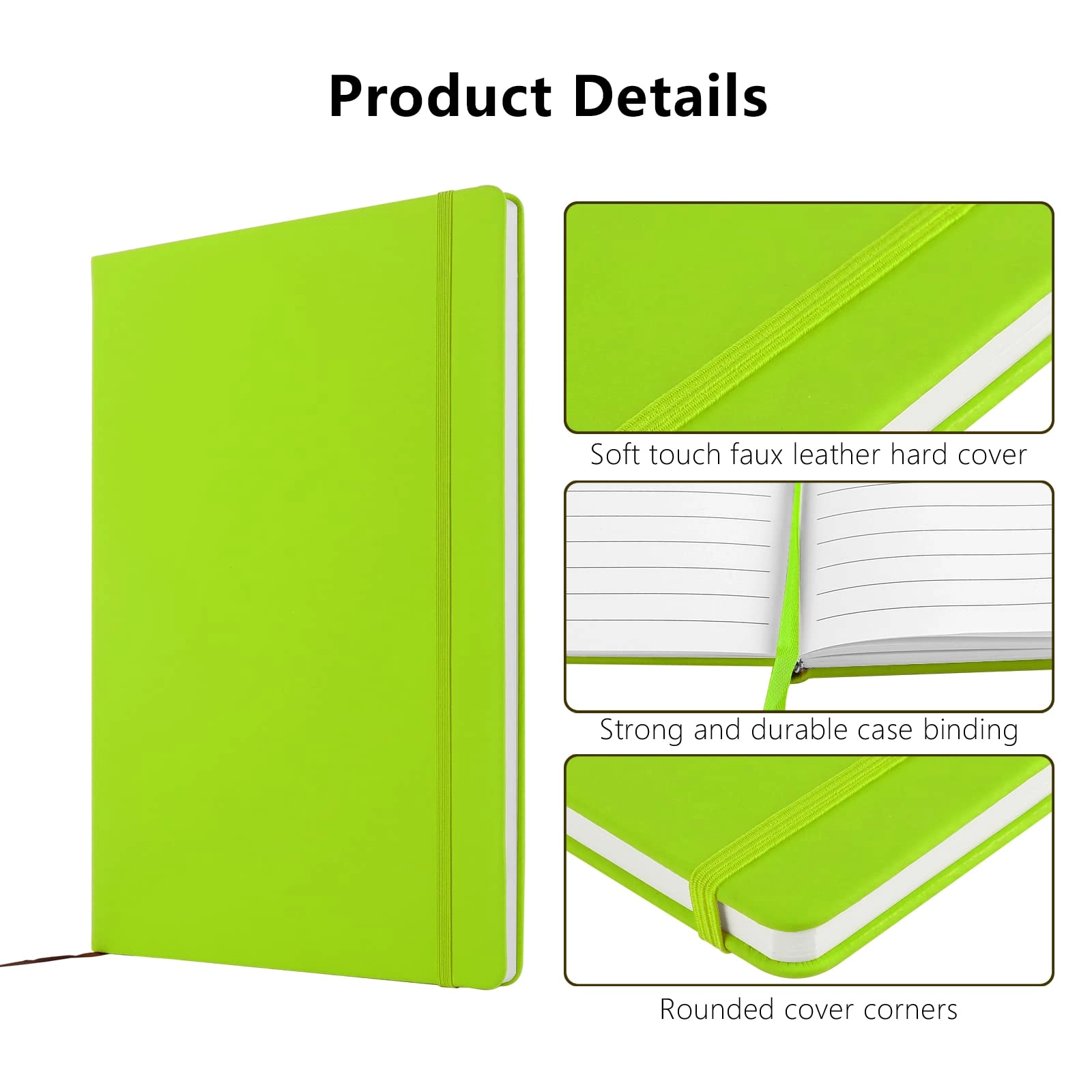 Notebook A4 Hardcover - Lined 80 Sheets