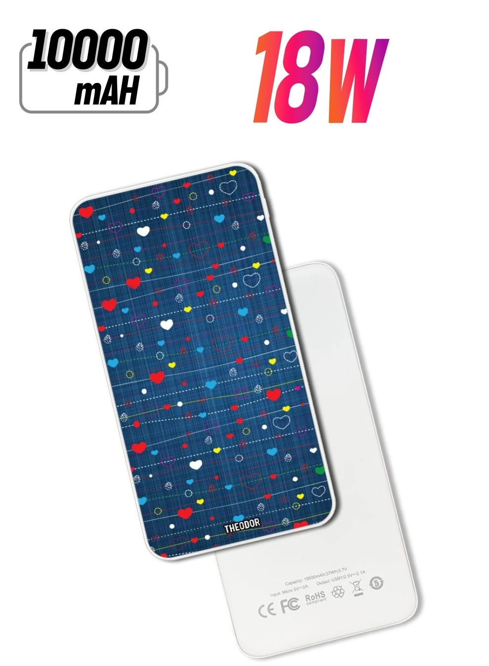 Theodor PPBA234 - 10000mAh 18W Fast-Charging