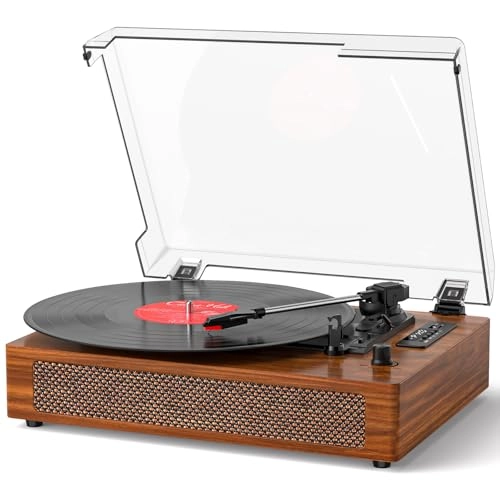 Vintage Record Player - 3-Speed Belt-Drive Bluetooth