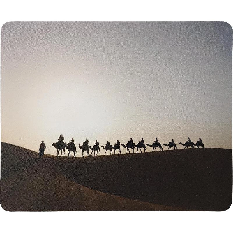 Golden Laser Cloth Rubber Mouse Pad - 22x18 cm