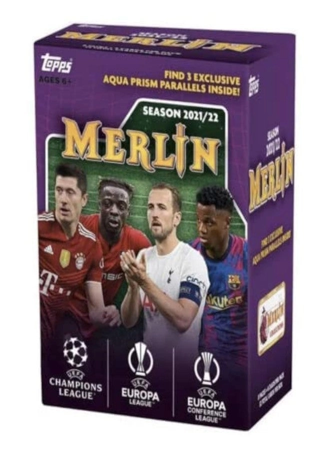 UEFA Champions League Merlin Chrome Soccer Blaster Box - 32 Trading Cards Per Box
