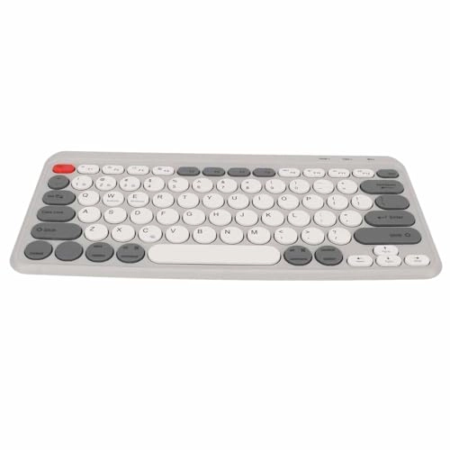 Wireless2.4G Dual Mode Compact Round Keycaps Mini Keyboard
