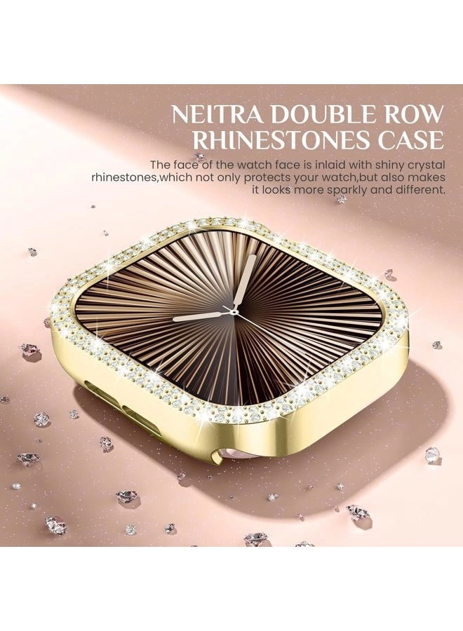 Bling Rhinestone Diamond Metal Strap 45mm Alloy