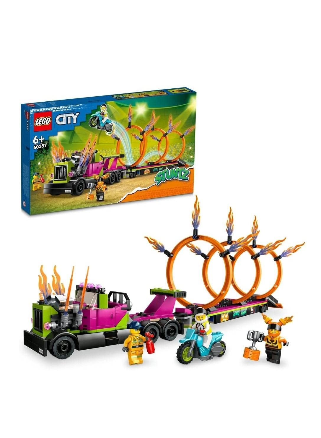 LEGO City Stunt Truck & Ring of Fire Challenge