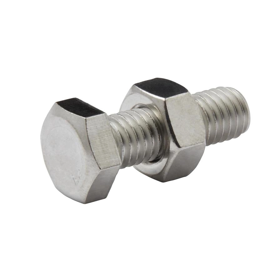 Stainless Steel Hex Nut & Bolt - 25 mm M8