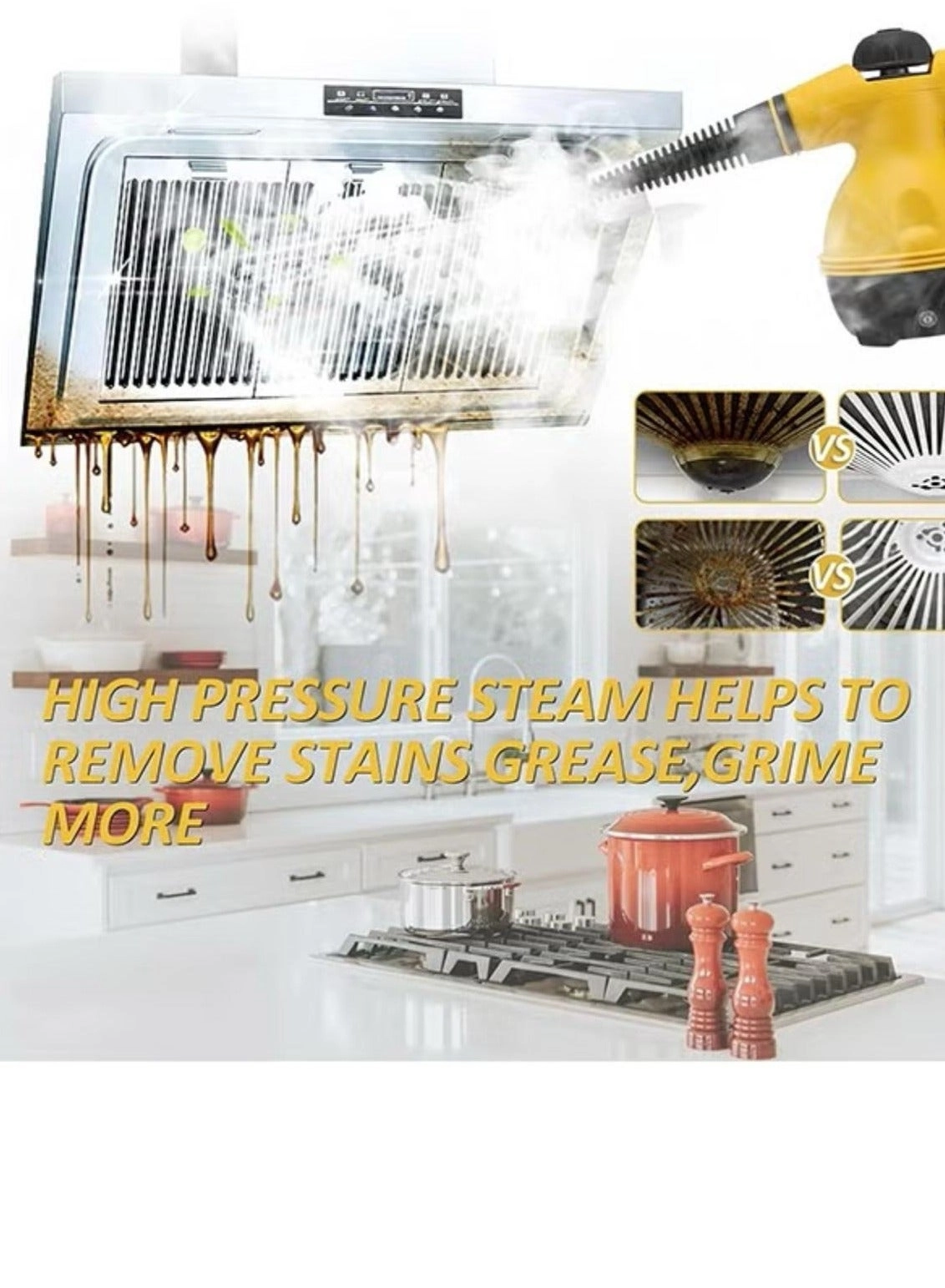 High Pressure Steam Cleaner - Compact Portable