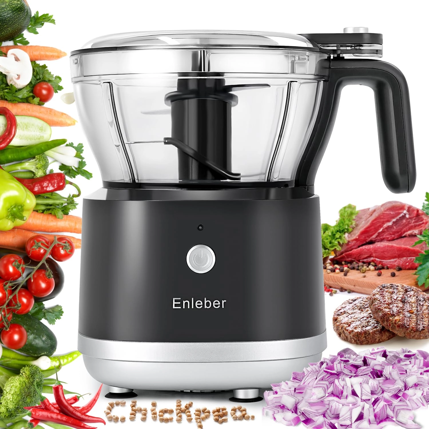 Enleber Food processor - 7-cup 200 watts