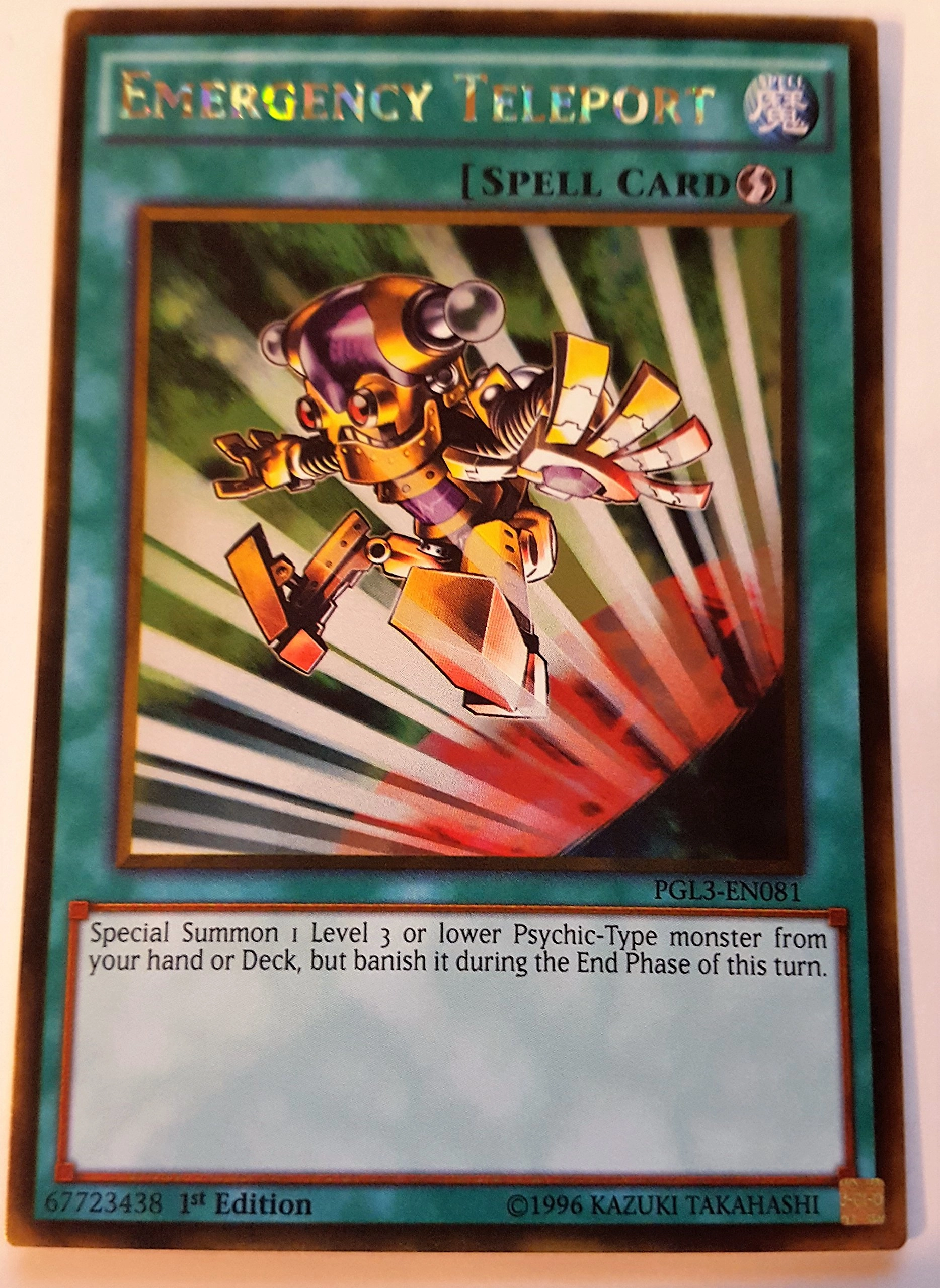 Yu-Gi-Oh! Emergency Teleport PGL3-EN081 - Premium Gold Infinite Gold 1st Edition
