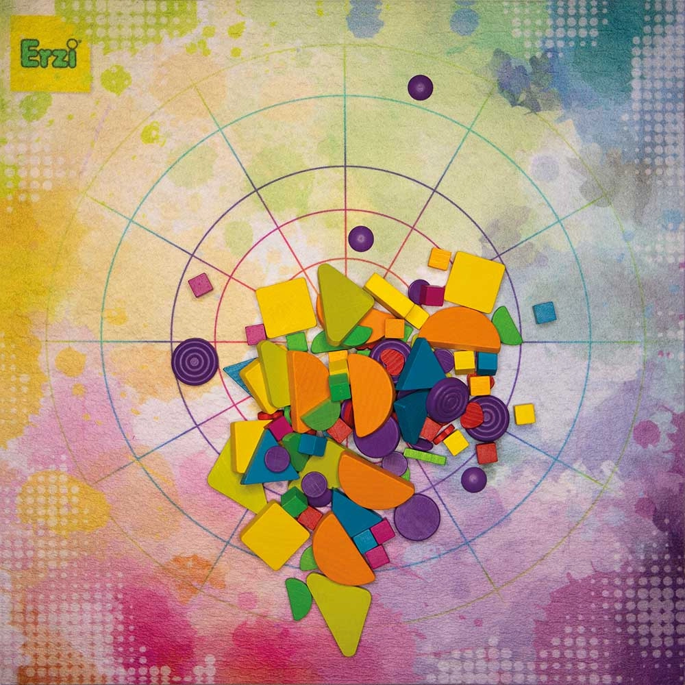 Wooden Mandalay Rainbow Toys - Suitable for 3 years and above 102 pieces