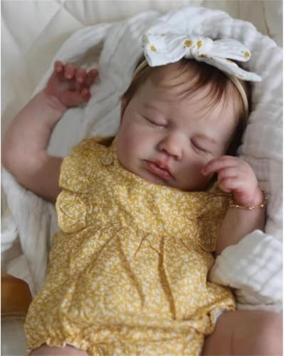 Loulou Reborn Baby Doll - 20 inch Full Body Vinyl Girl Ages 3+