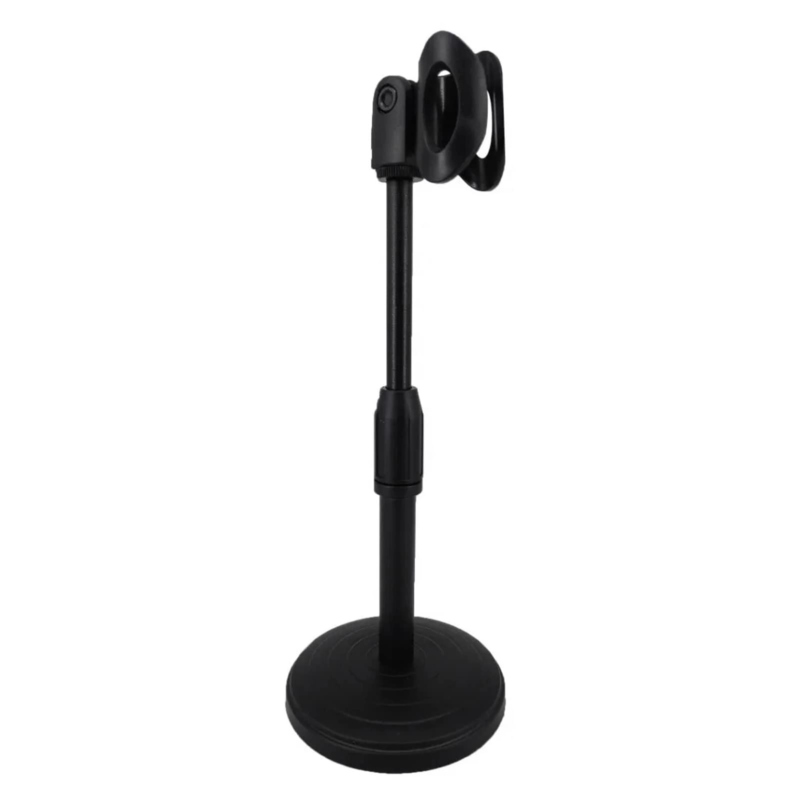 Bewinner Adjustable Microphone Stand - Universal Detachable Mic Mount Weighted Round Base