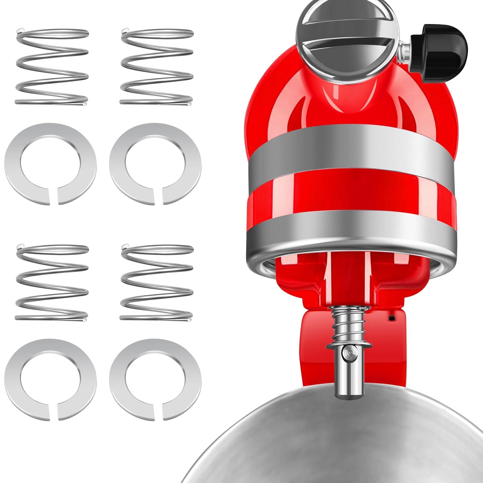 mitchenify Spring and Washer Kit - Quick Install 4 Packs