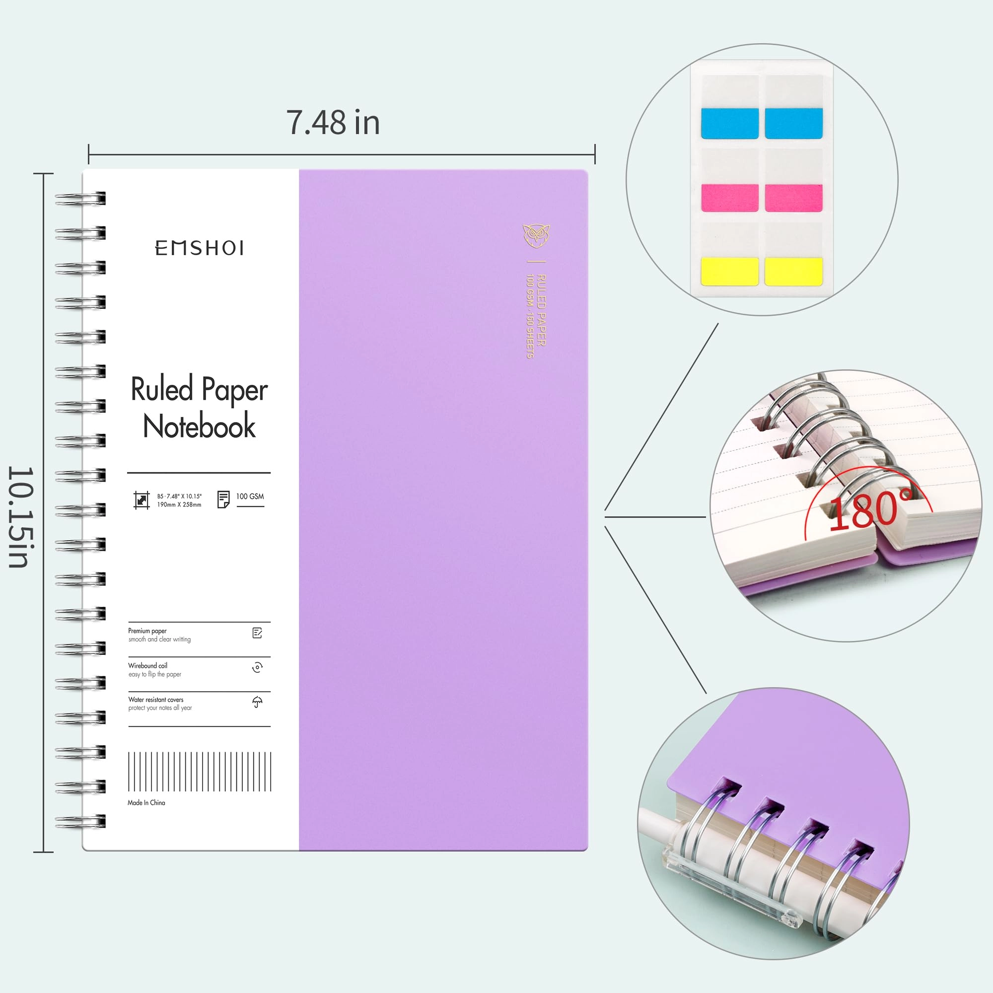 Notebook B5 Spiral - Lined 150 Sheets