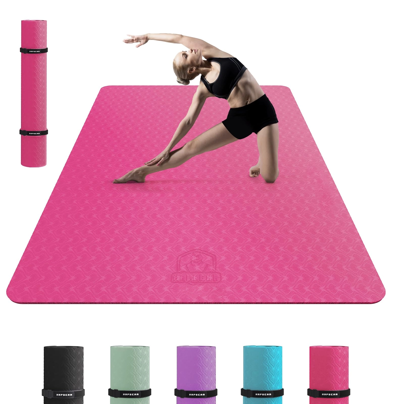 Large Yoga Mat - Thermoplastic Elastomers 6mm