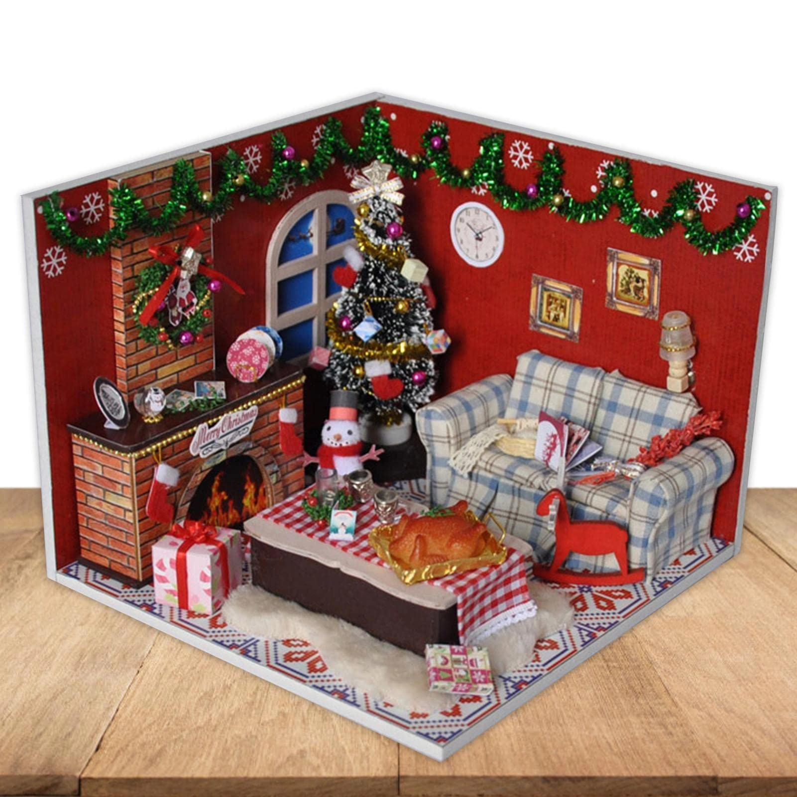 JDYHW Christmas Model House Kit