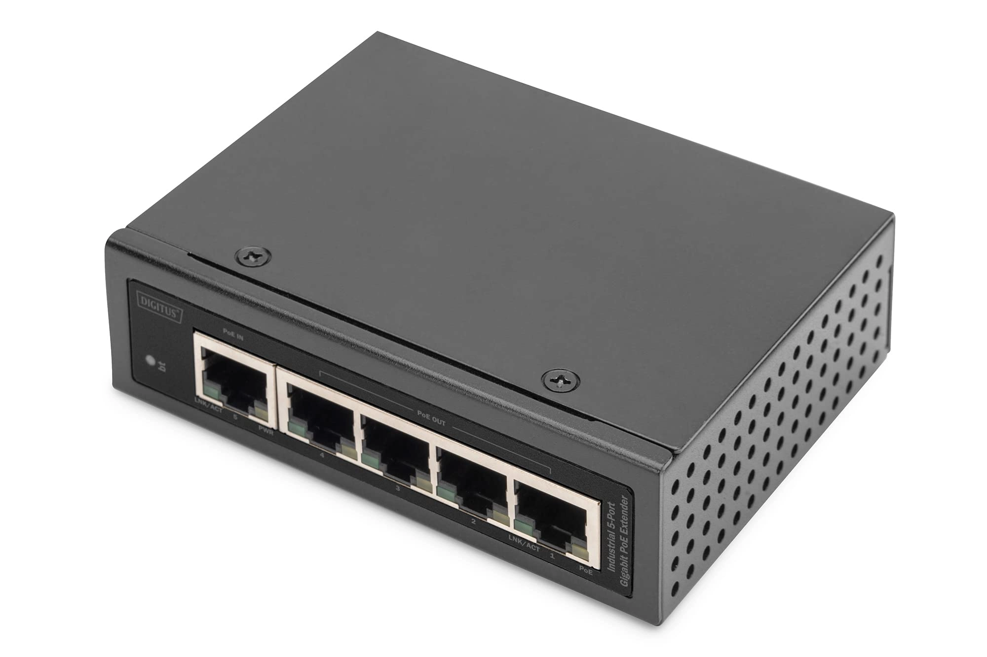 Digitus Industrial Gigabit PoE Expander - 5x RJ45 10/100/1000M IEEE802.3bt