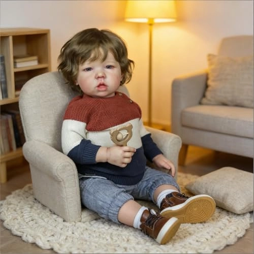 Liam Reborn Baby Doll - 20 inch Vinyl Boy Blonde Hair Ages 3+