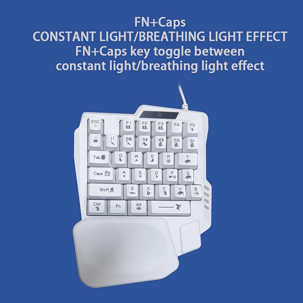Generic One Handed Keyboard and Mouse Set - USB