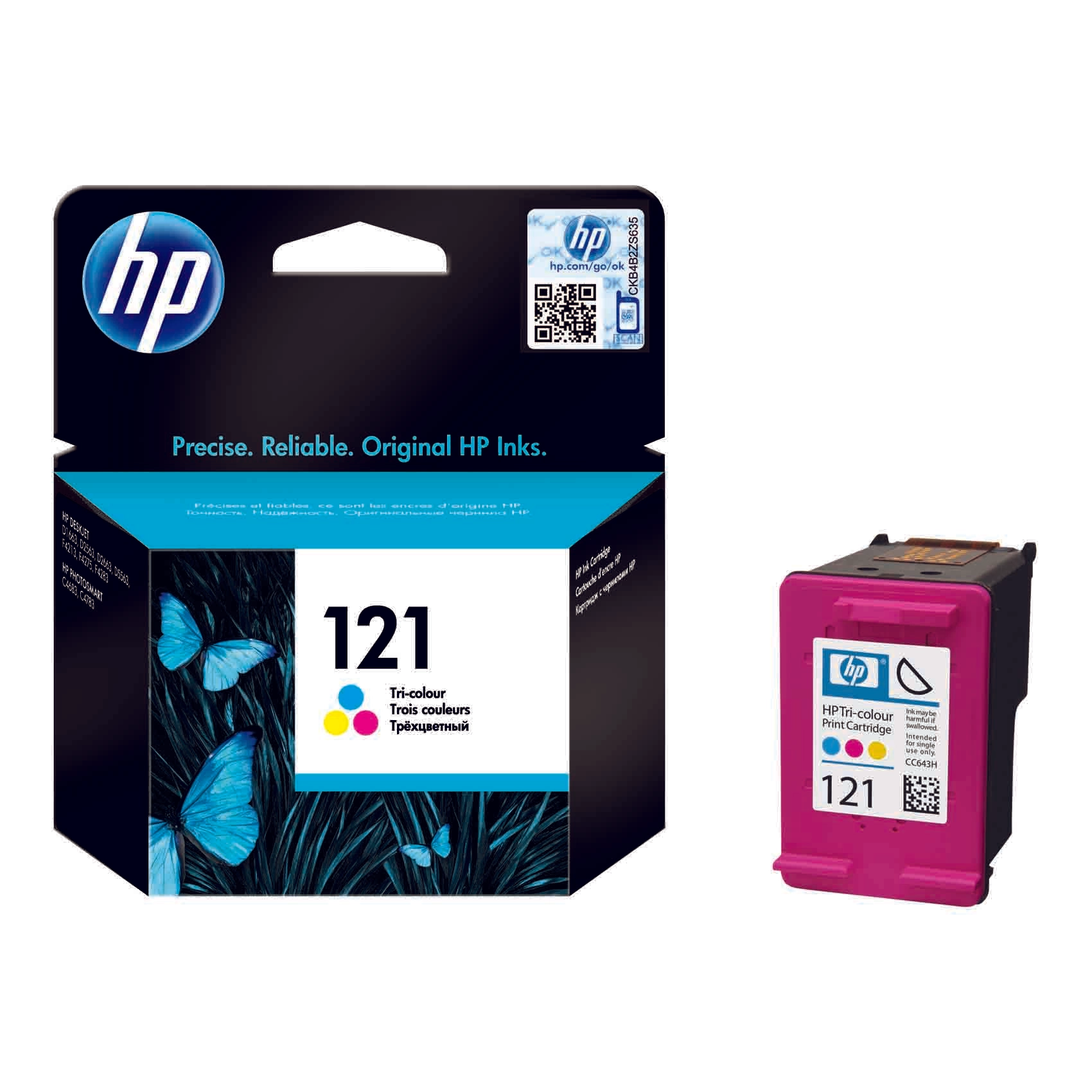HP 121 - Standard Yield Multicolor