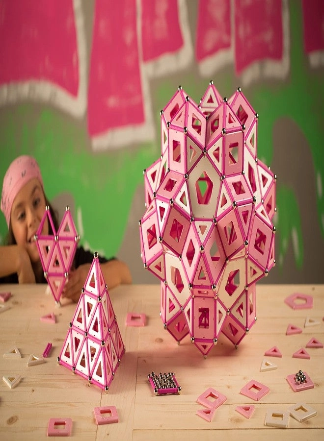Magnetic Building Set - Pink