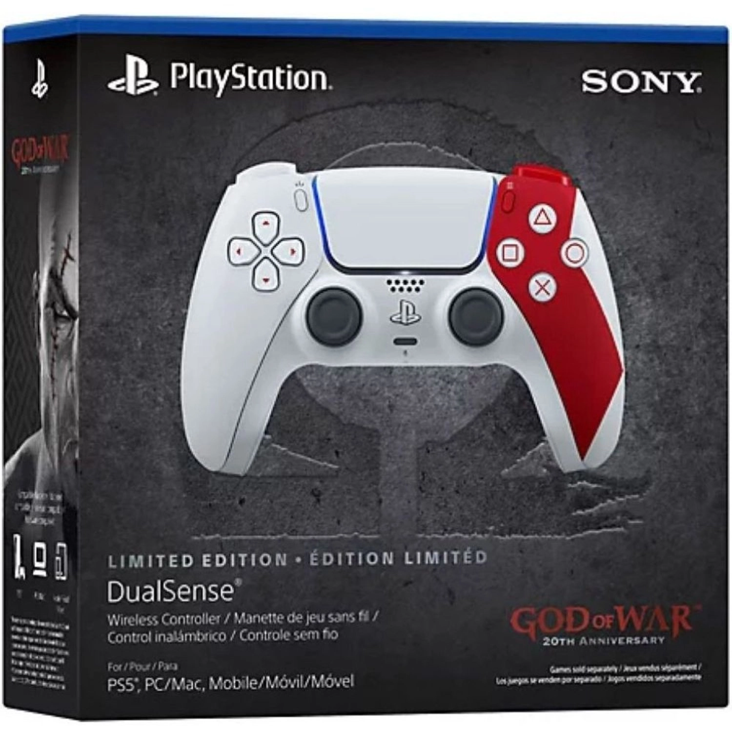 DualSense Wireless Controller - White/Red PS5