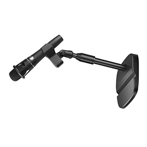 Desktop Microphone Stand - Bottle Mic Clip Adjustable Black
