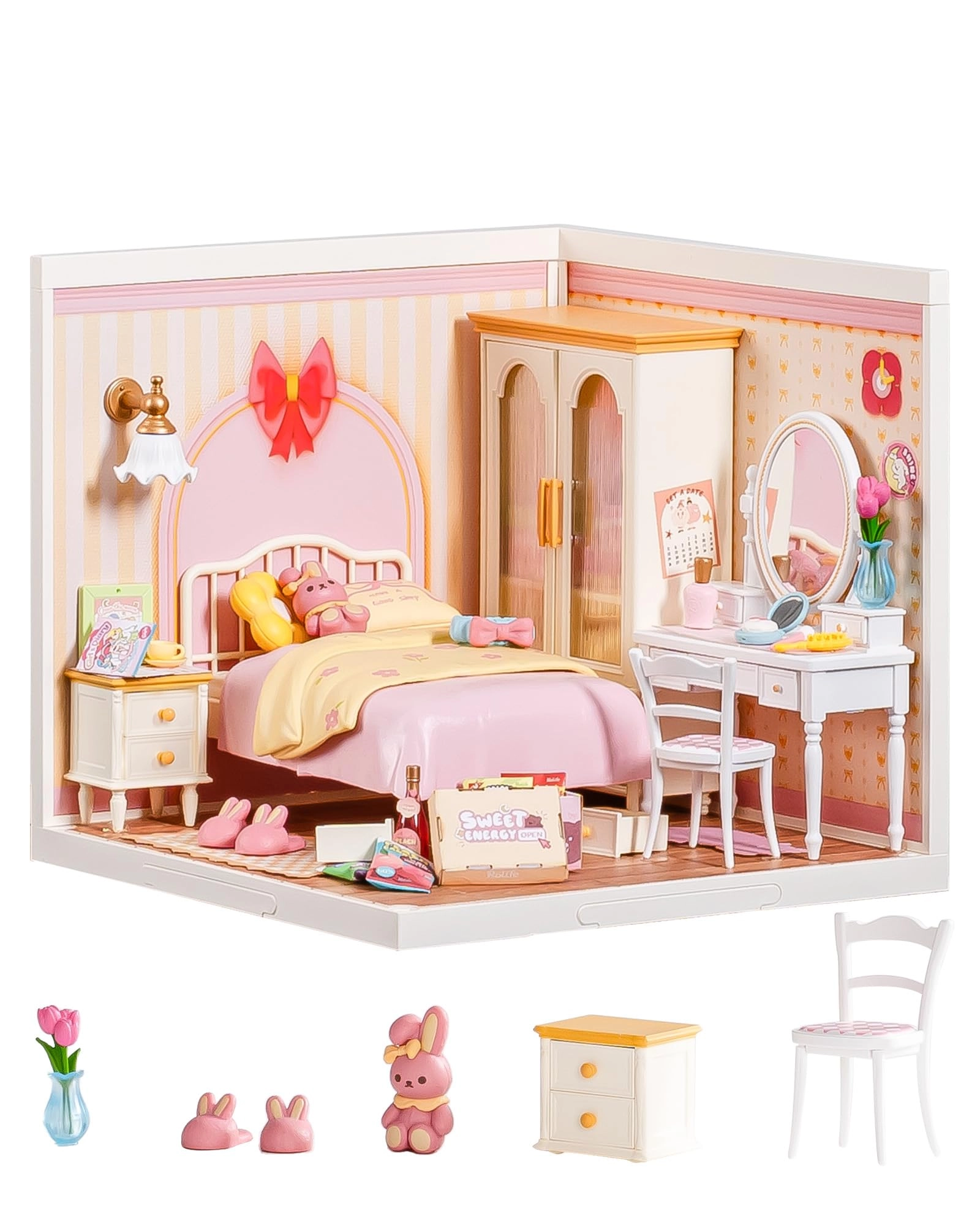 Rolife Super Creator Series - Lovely Pink Bedroom