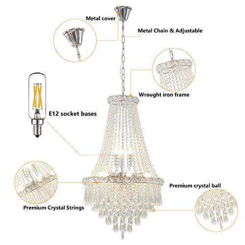 pendant - 50cm Diameter 80cm Height 9-Light E12