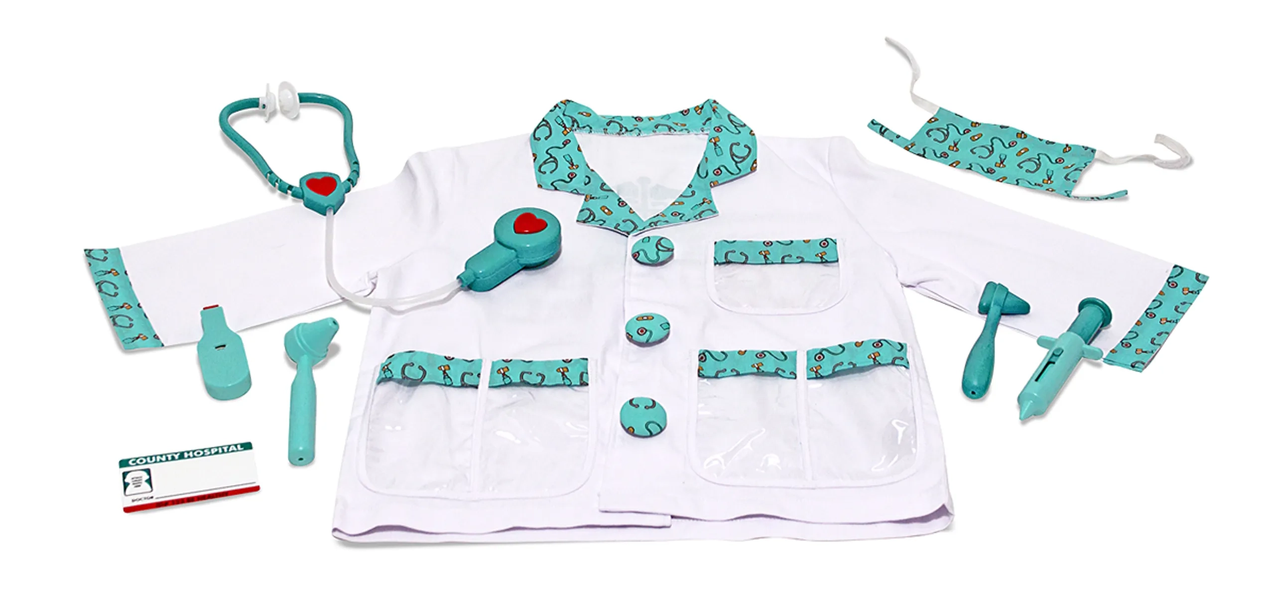 Doctor Role Play Costume Set - 12 pcs (MD-4839)