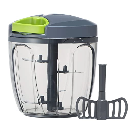 Manual Food Processor - 900 ml three blades