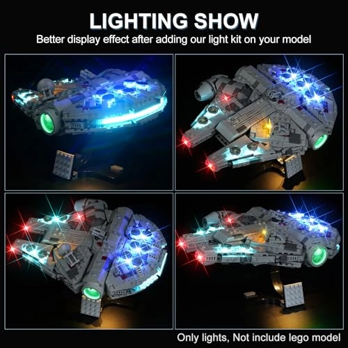 Light Kit for Lego Millennium Falcon 75375 - Warm White