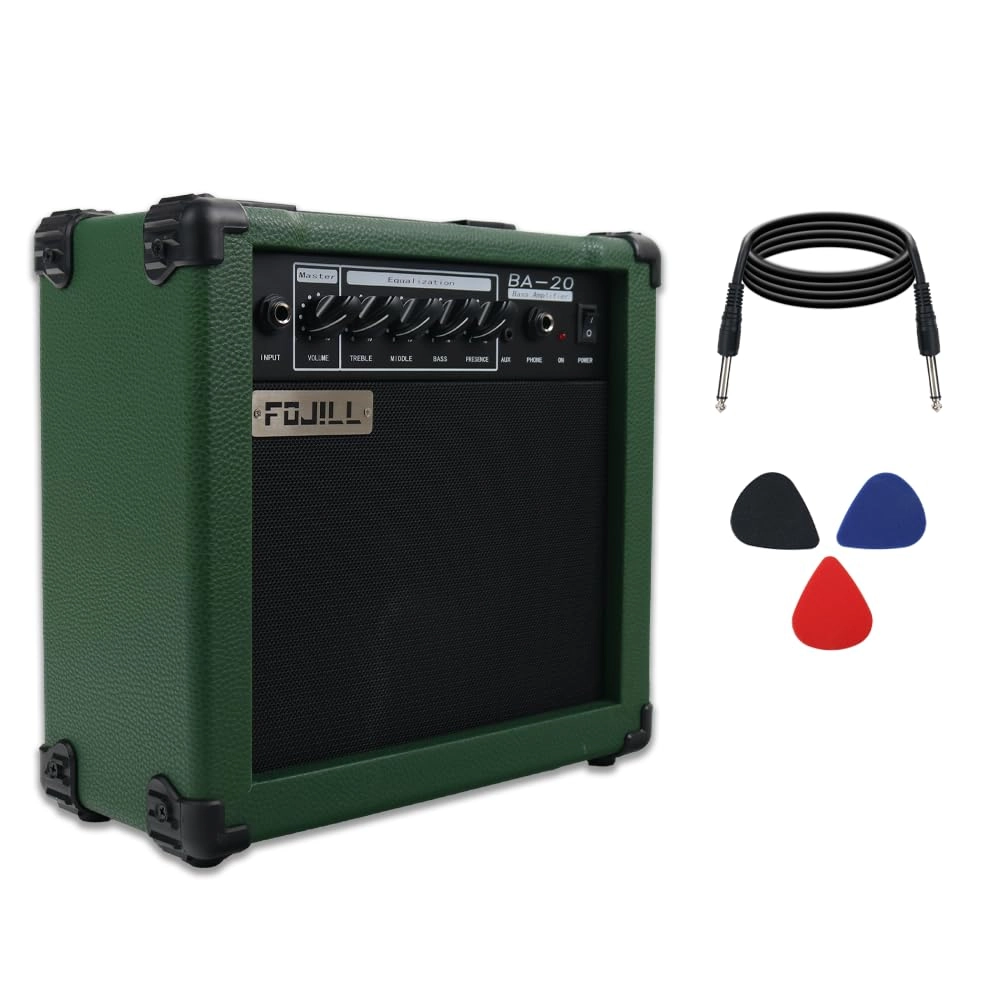 Youwo Trade Electric Bass Guitar Amplifier - 20W Portable Orange