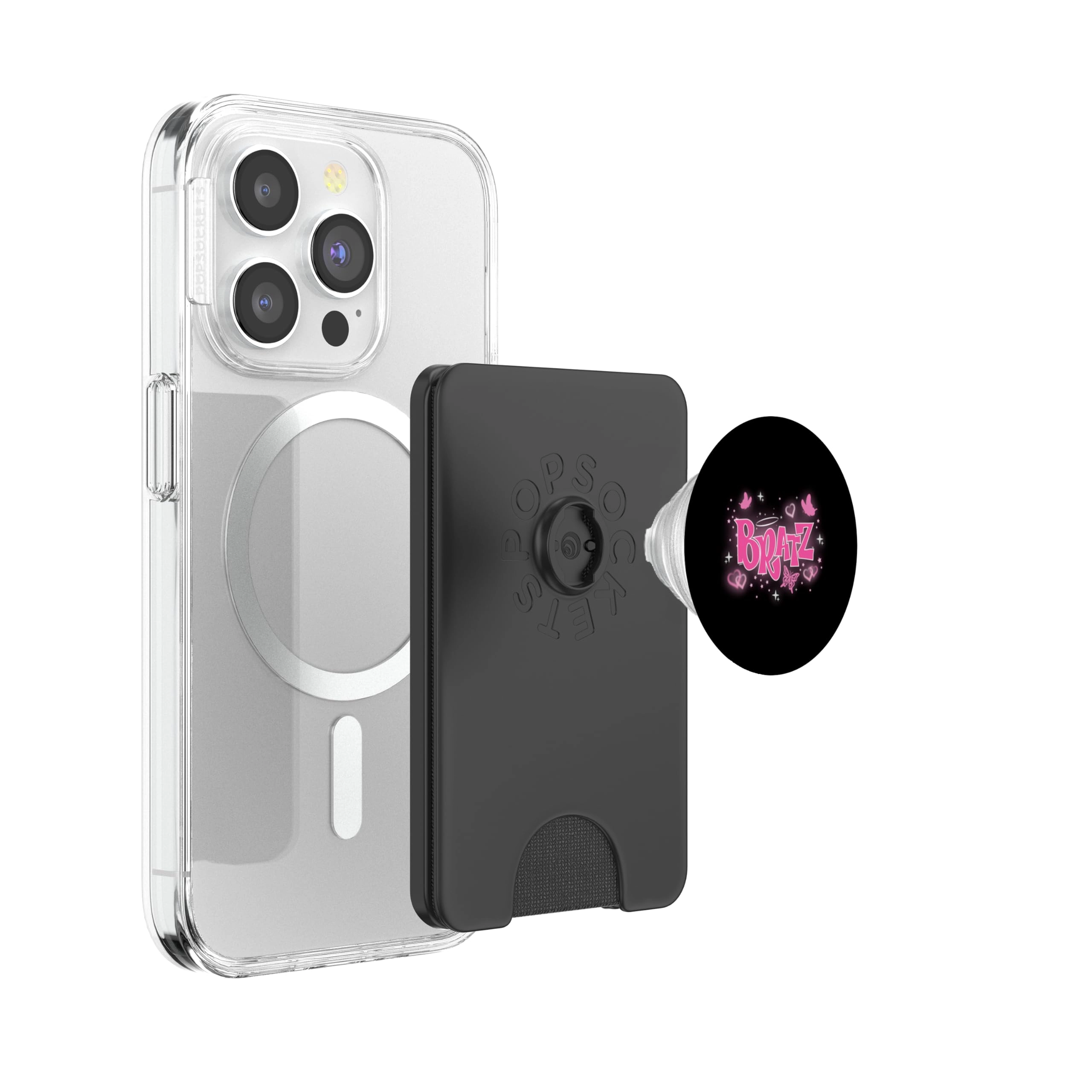 PopWallet - Pink Butterfly Logo MagSafe