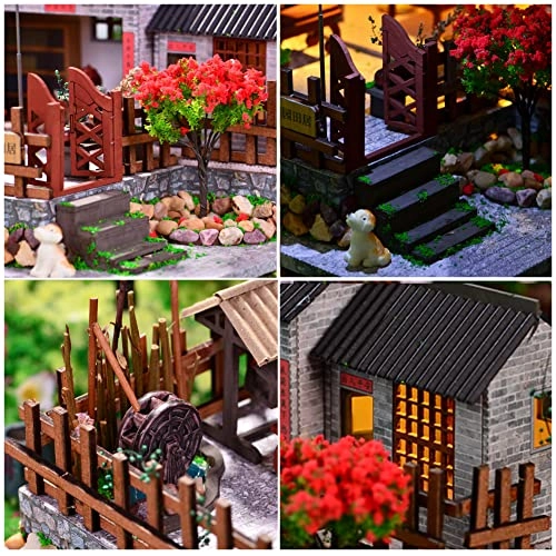 Miniature Wooden Dollhouse Furniture Kit - Creative Room 1:24