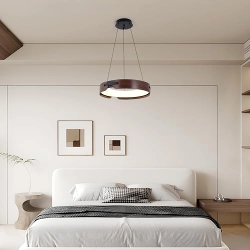 Round LED Chandelier - 3000K–6000K Dimmable